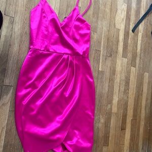 Pink Lulus silk dress
